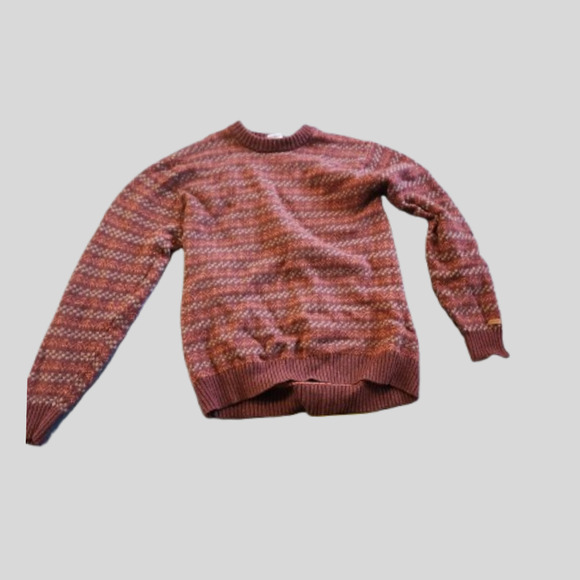 Columbia‎ Mountain Sweater Men's XL Maroon Bohemia Wool Pullover Long Sleeve VTG - Picture 1 of 16